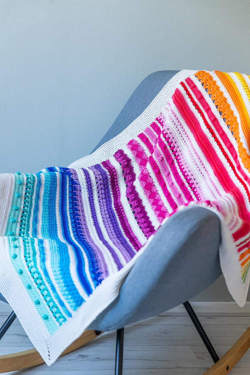 Baby Rainbow Sampler Blanket