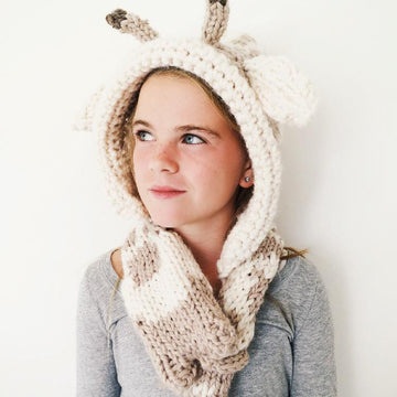 Georgie the Giraffe Hooded Scarf