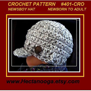 401-CRO, Newsboy Hat, Baby to Adult
