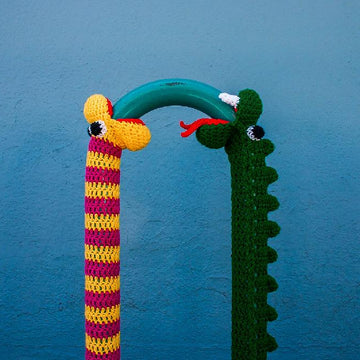 Crochet Snake Yarnbomb