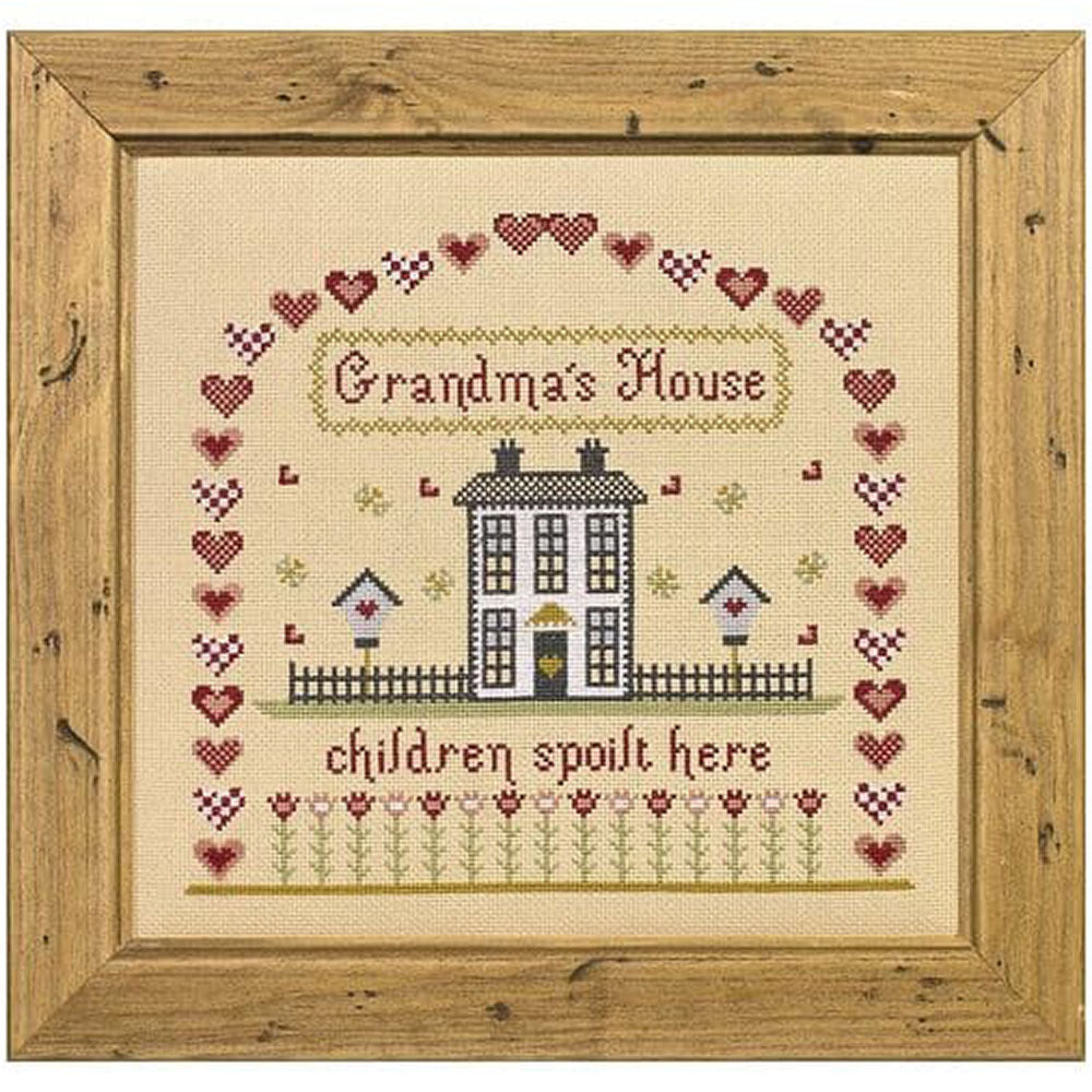 Historical Sampler Company Grandma's House Cross Stitch Kit - 25cm x 23cm