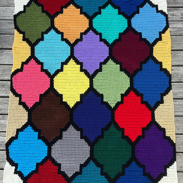 Arabesque Geometric Blanket
