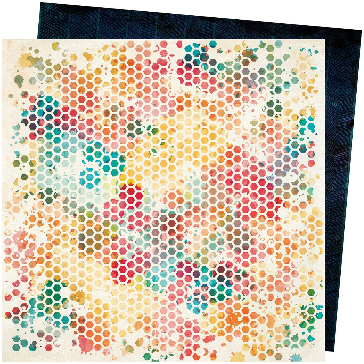 American Crafts Vicki Boutin Wildflower & Honey Dbl-Sided Cardstock 12"X12" 25/Pkg - Queen Bee