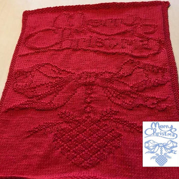 Nr. 365 13. Pine cones Merry Christmas guest towel