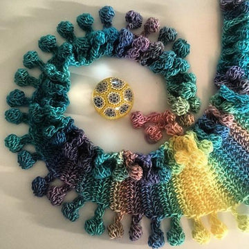 Bobble Pom Pom Scarf