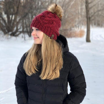 Knit Celtic Heart Beanie