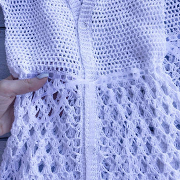 Crochet beach tunic for kids "Summer night".