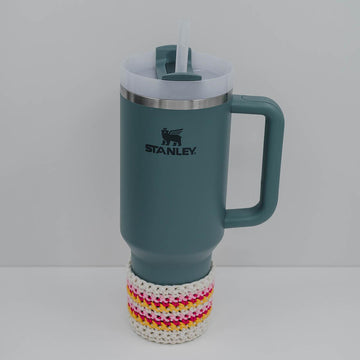 Striped Crochet Stanley Cup Boot