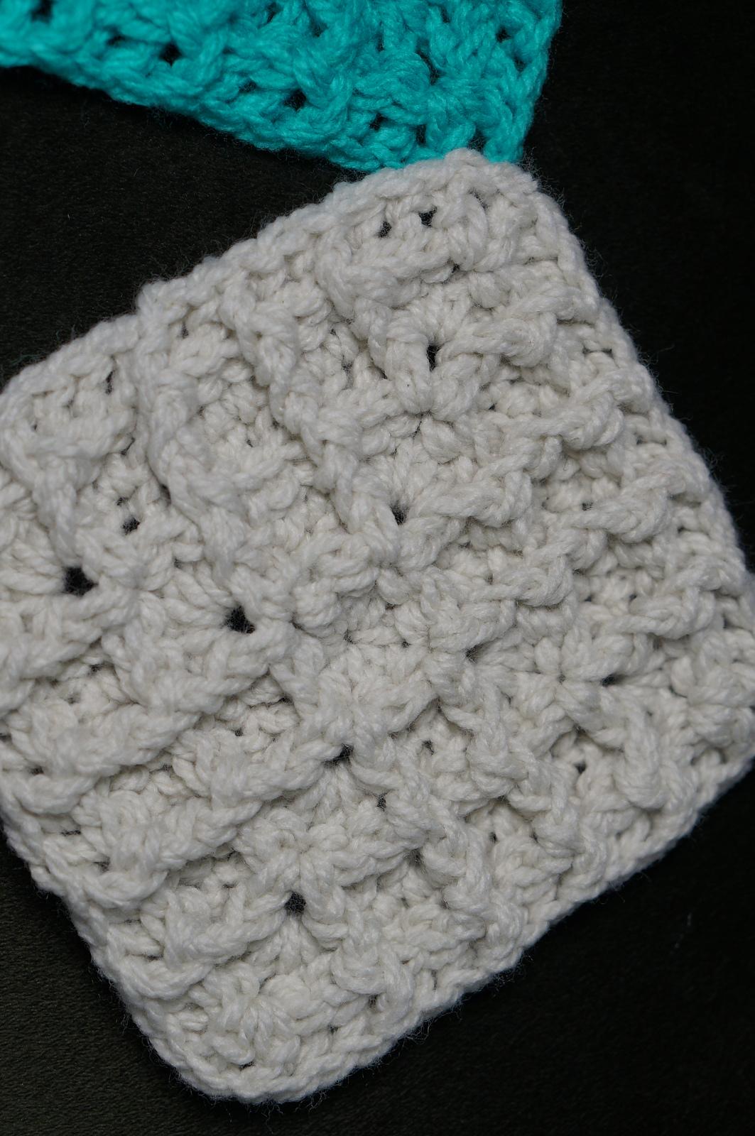 Waffle stitch granny square