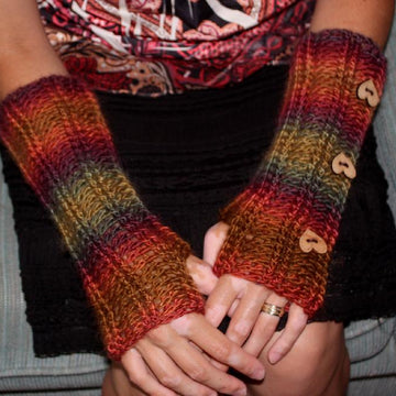 Ribbed Fingerless Gloves Pattern