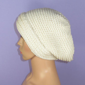 Chunky Rib Cuff Garter Stitch Tam Hat