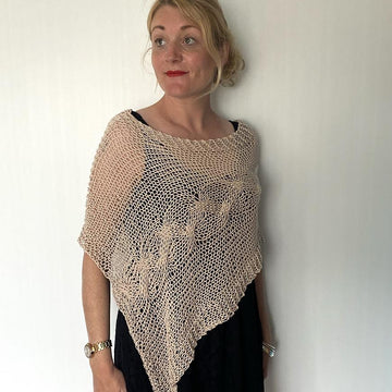 Delicate Cable Poncho