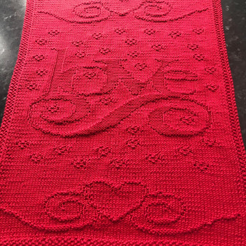 Nr. 483 Love with hearts guest towel