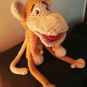 Monkey Crochet Hand Puppet
