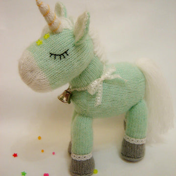 Toy Knitting Pattern plush Unicorn Knit a magical Unicorn as a gift for a girl