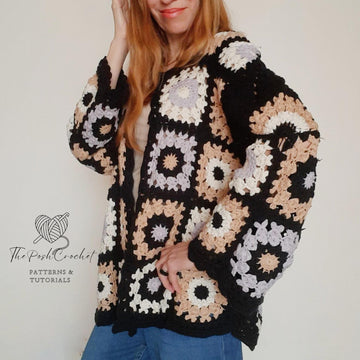 Granny Square Crochet Cozy Cardigan