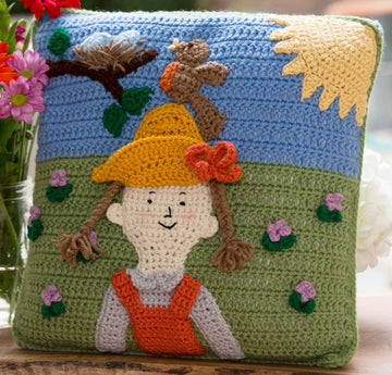 Spring Has Sprung Pillow in Red Heart Super Saver Economy Solids - LW4521 - Downloadable PDF