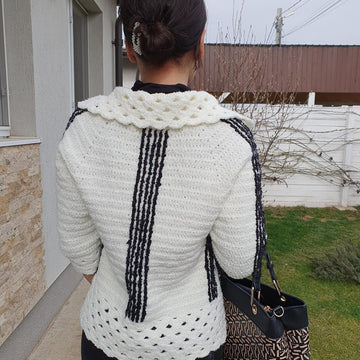 Crochet chic jacket
