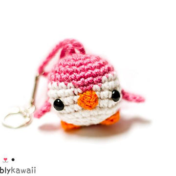 Mini Penguin Amigurumi Keychain