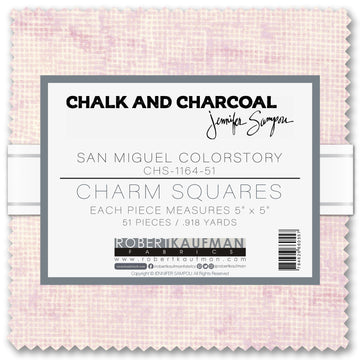 Robert Kaufman Chalk and Charcoal Charm Pack - San Miguel Color