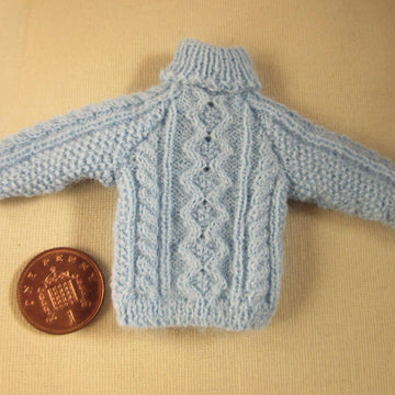 1:12th scale Aran sweater 10