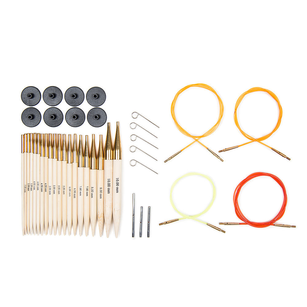 KnitPro Bamboo Interchangeable Needle Tips (Deluxe Set of 10)