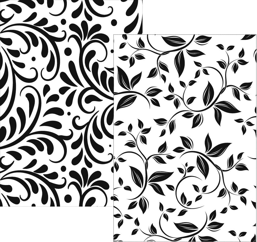 Therm O Web Gina K Designs Foil-Mates Background 5.5"X8.5" 10/Pkg - Bountiful Flourish