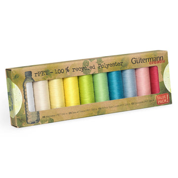 Gutermann Sew-All: Recycled: 10 x 100m: Assorted Pack #2