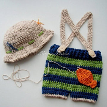 Fisherman Baby Hat and Short