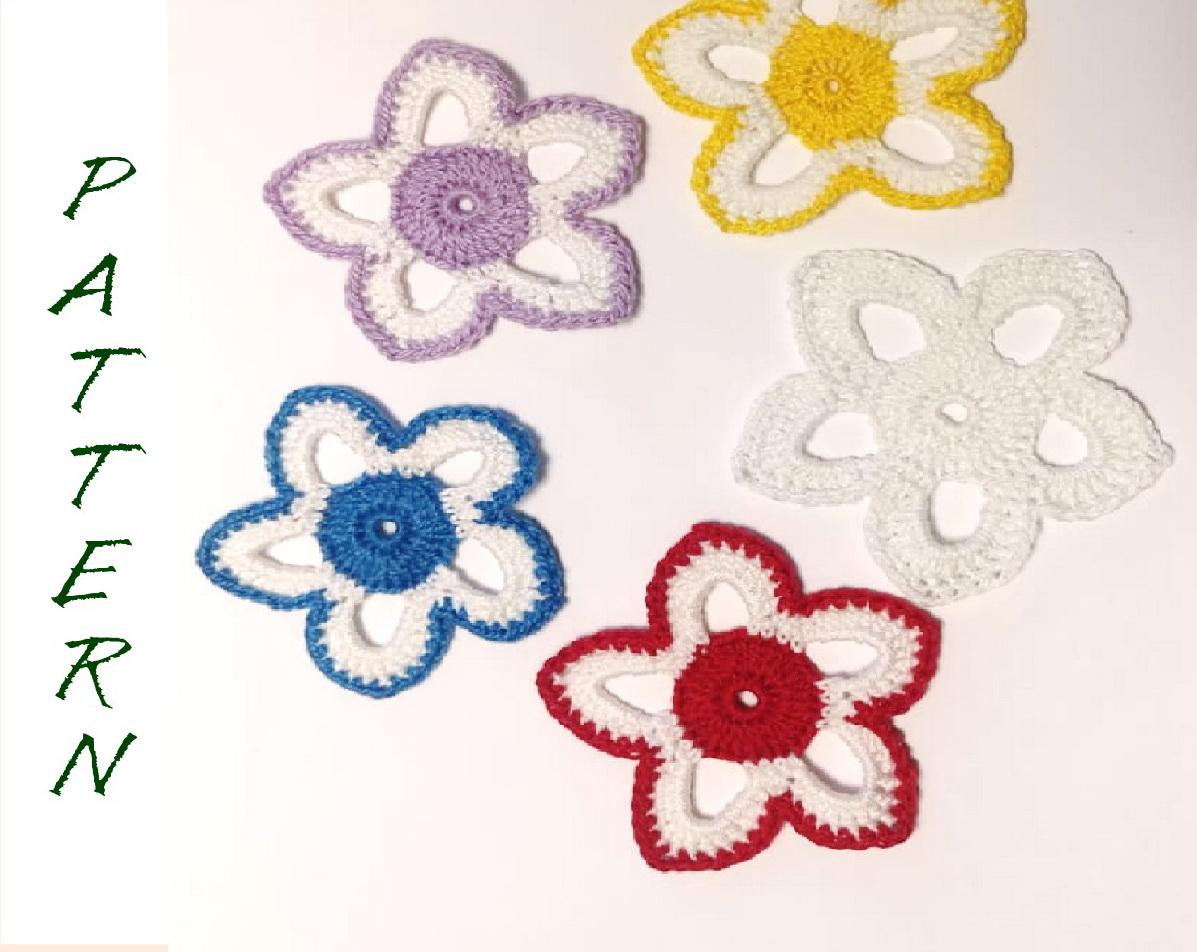Easy star flower pattern