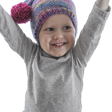Easy Pom Pom Stocking Cap