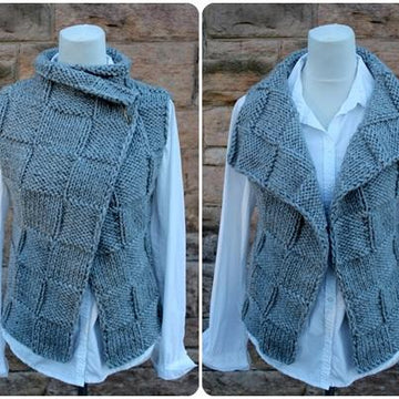 Ghost wrap / sleeveless jacket
