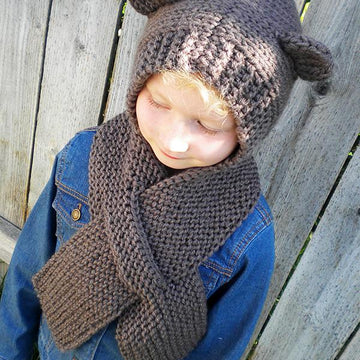 Super Easy Hooded Scarf
