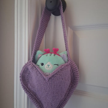 Heart Knit Purse