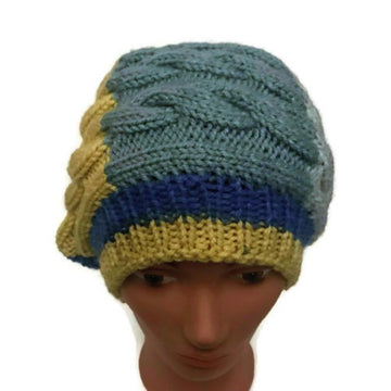 Over Sized Hat with Horizontal Cables