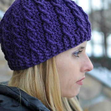 Cable Cross Beanie - 2 Versions