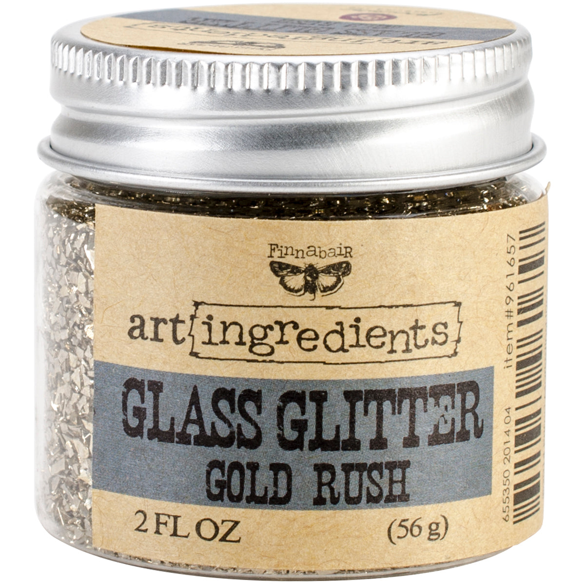 Prima Marketing Finnabair Art Ingredients Glass Glitter 2oz - Gold Rush