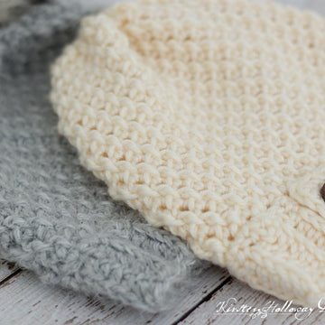 Easy Chunky Double Seed Stitch Crochet Hat
