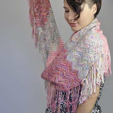Chevron Fringe Shawl