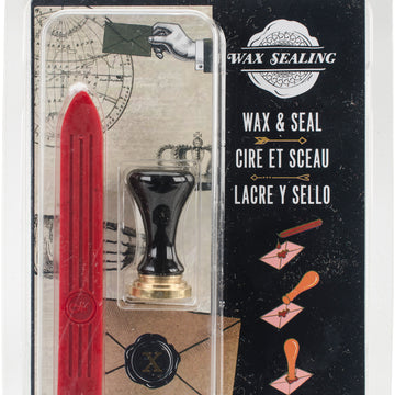 Manuscript Pen Manuscript Short Handle Design Sealing Set W/Red Wax - X