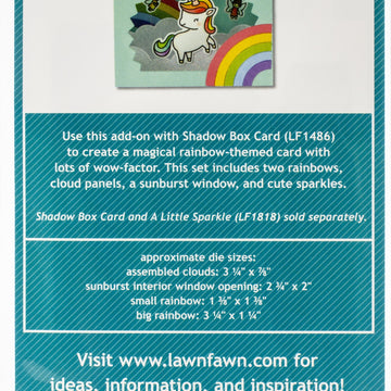 Lawn Fawn Lawn Cuts Custom Craft Die - Shadow Box Rainbow Add-On