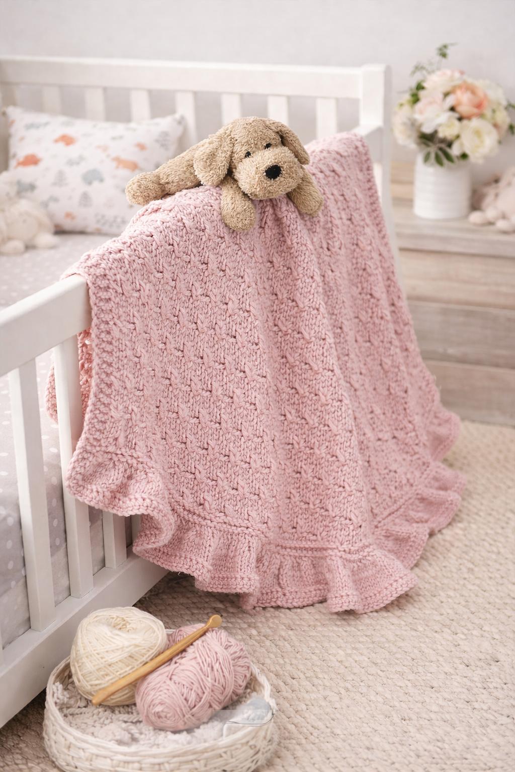 Ruffle Car Seat blanket