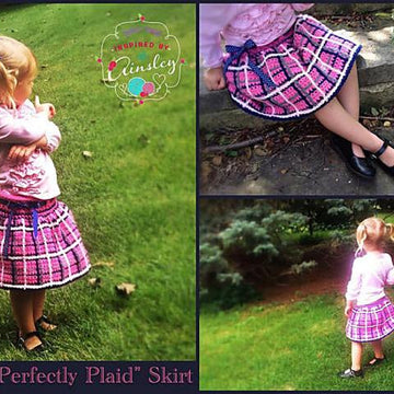 "Perfectly Plaid" Girls Skirt