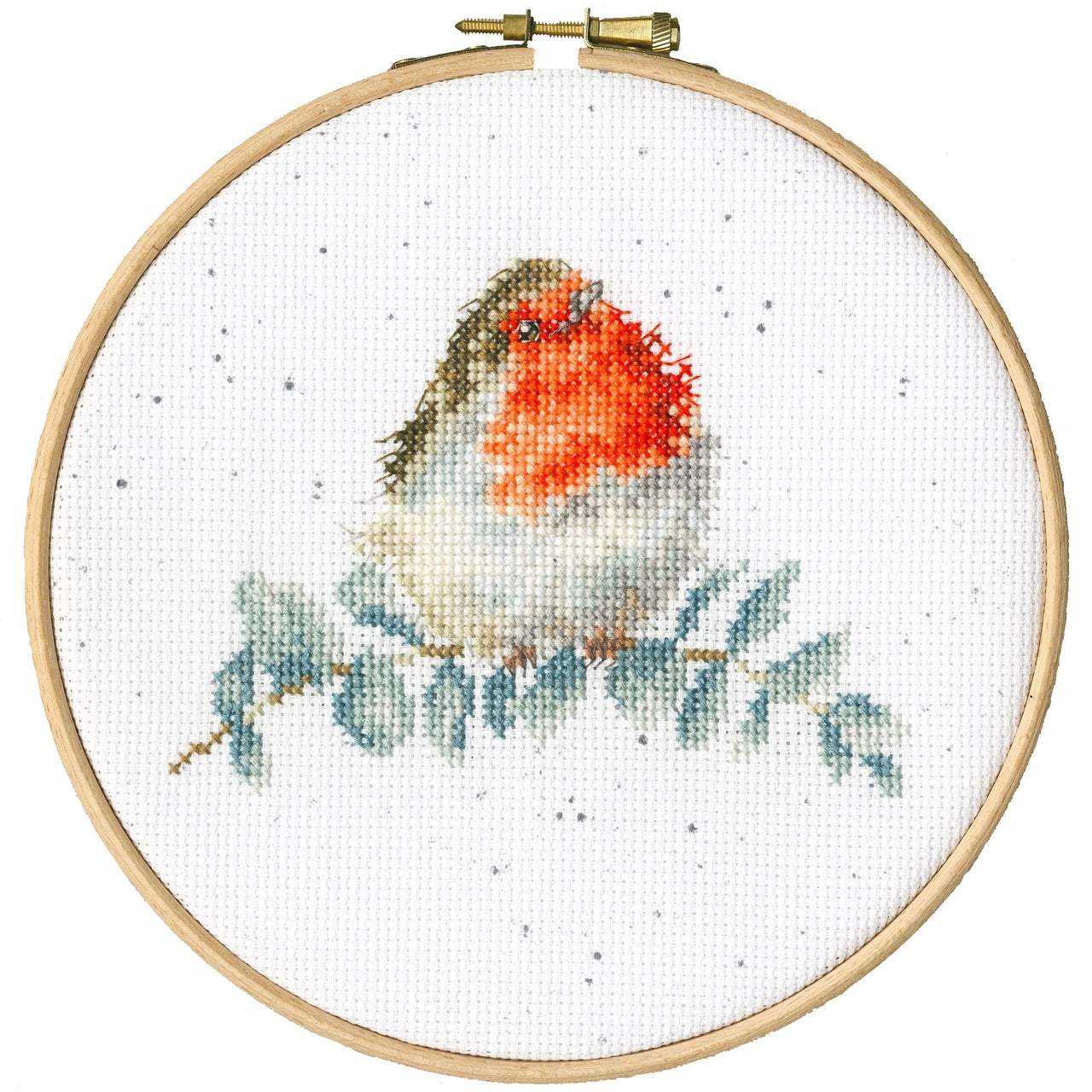 Bothy Threads Eucalyptus Cross Stitch Kit - 15cm circle