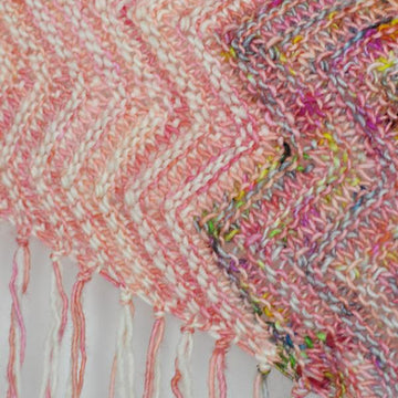 Chevron Fringe Shawl