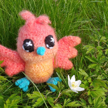 Myth-Born keepers: Nova-Flare, the baby phoenix born in an old chimney, surrounded by a jackdaw family…
