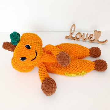 Pumpkin Lovey for Halloween - Low Sew Snuggler Crochet Pattern