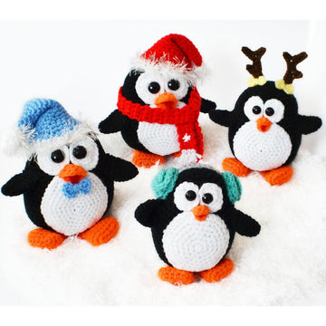 Crochet Christmas Penguin Set – Amigurumi Penguins, Holiday Tree, Ladder and Festive Decor (PDF)