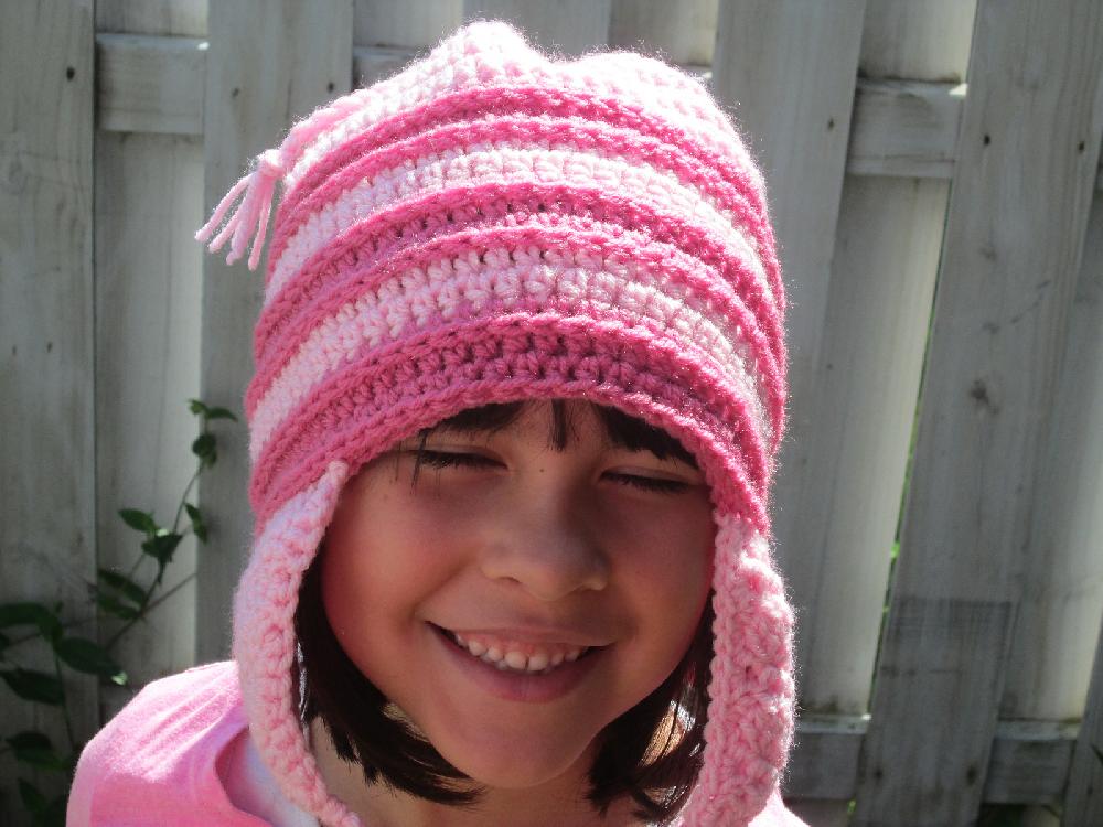 Pink Striped Hat