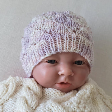 Candy - prem 4ply lace beanie